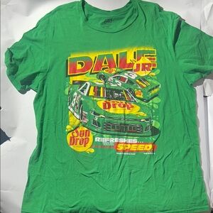 Dale Jr. Sun Drop Green Graphic T-Shirt
